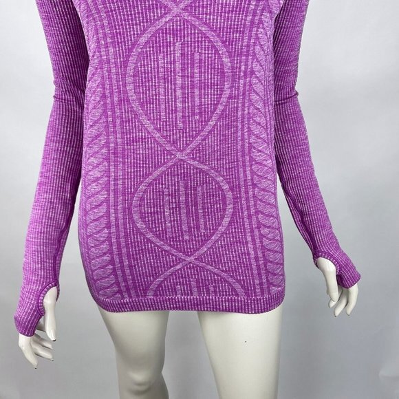 Lululemon Rest Less Pullover Ultra Violet Women 6? Long Sleeve Crew Neck Stretch - Picture 6 of 10